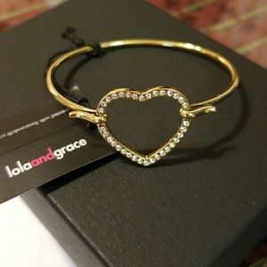 SWAROVSKI Crystals, Bracelet,Bangle Gold tone, NWT